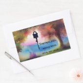 自閉症 – 特別ニーズ子供サポート – あなたの声 長方形シール (封筒)