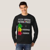 自閉症 – 発話病理学セラピー進行自閉症Aw Tシャツ (正面フル)
