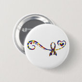 自閉症 缶バッジ (正面&裏面)