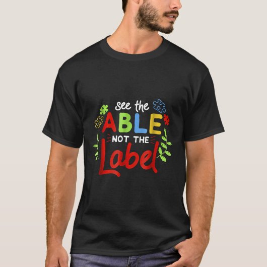 自閉症-自閉症啓発 自閉症Tシャツ 障害 サポート Tシャツ (正面)