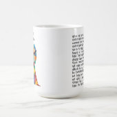 自閉症：衣服ザリボンマグカップ コーヒーマグカップ (中央)