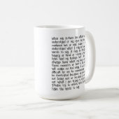 自閉症：衣服ザリボンマグカップ コーヒーマグカップ (正面右)