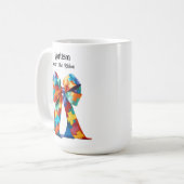 自閉症：衣服ザリボンマグカップ コーヒーマグカップ (正面左)