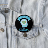 自閉症、認識度でライトを照らして下さい 缶バッジ (インサイチュ)