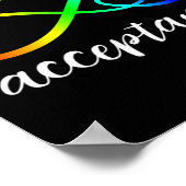 自閉症 – 赤の代わりにInifinity – 受け入れ ポスター (角)