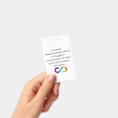 自閉症 – 通信カード バッジ (手持ち)