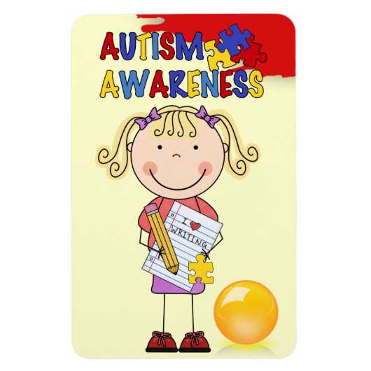 自閉症#2磁石 マグネット (縦)