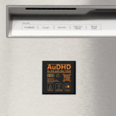 自閉症+ADHD 定義 神経多様性啓発 グラフィック マグネット (インサイチュ (食洗機))