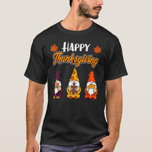 自閉症 ASD 認識 パズル ノーム 秋 感謝祭 Tシャツ (正面)