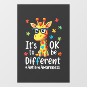自閉症 awareness かわいいキリン 動物 違うことがあるんだよ ウィンドウサイン