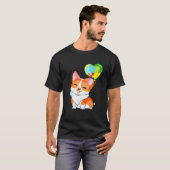 自閉症 awareness コーギー子犬パズル ハートバル tシャツ (正面フル)