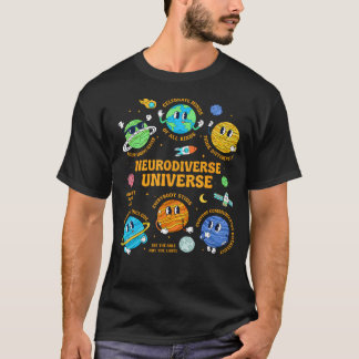 自閉症 awareness ユニバース Neurodiverse Tシャツ