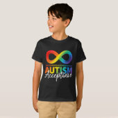 自閉症 awareness 受容 無限シンボル tシャツ (正面フル)