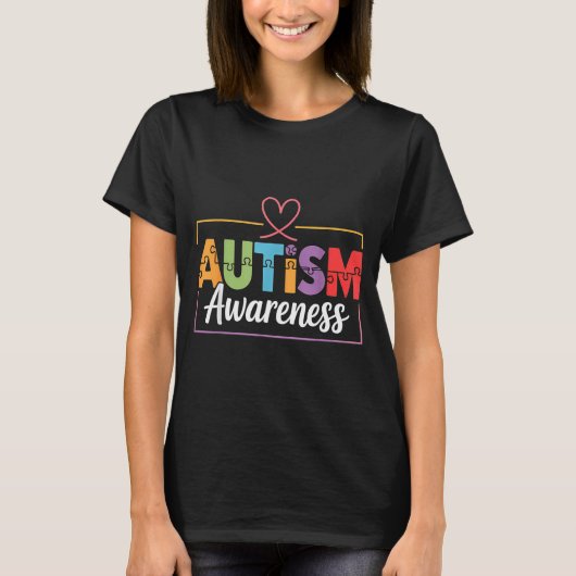 自閉症 awareness 自閉症 tシャツ (正面)