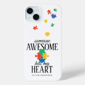 自閉症 awareness 誰かが私の心を持っている Case-Mate iPhoneケース (裏面)