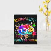 自閉症 awareness neurodiversity お祝い カード (黄色い花)