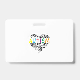 自閉症 awareness Tシャツ - 自閉症 ハート Tシャツ バッジ