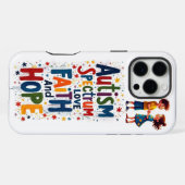 自閉症 iPhoneケース (裏面横)