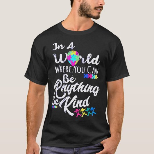 自閉症-Yasdesign 自閉症啓発 Tシャツ (正面)
