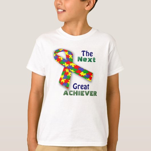 自閉症Achiever Tagless ComfortSoft® Tシャツ (正面)