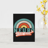 自閉症AdhdとAsdアウェアのための神経分岐プライド カード (黄色い花)