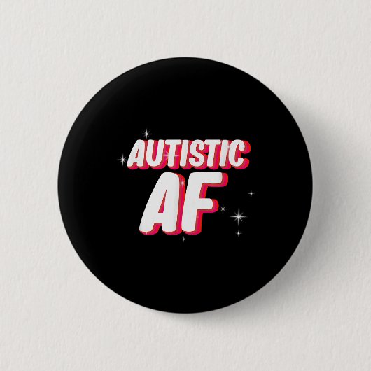 自閉症Af_自閉症意識 缶バッジ (正面)