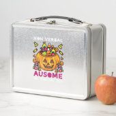 自閉症ASD認識度ハロウィーン非言語的トリックまたは メタルランチボックス (インサイチュ)