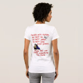 自閉症Child/Doの世界のためのない変更 Tシャツ (裏面フル)