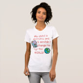 自閉症Child/Doの世界のためのない変更 Tシャツ (正面フル)