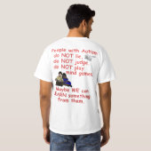 自閉症Child/Doの世界のためのない変更 Tシャツ (裏面フル)