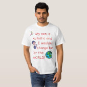 自閉症Child/Doの世界のためのない変更 Tシャツ (正面フル)