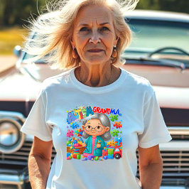 自閉症GrandMa – トイ – 自閉症意識 Tシャツ