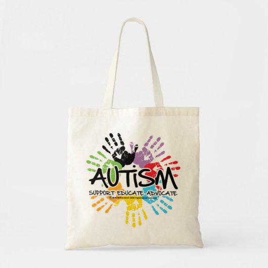 自閉症Handprint トートバッグ (正面)