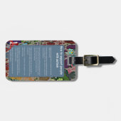 自閉症Iに自閉症のLaggageのラベルがあります ラゲッジタグ (正面横)