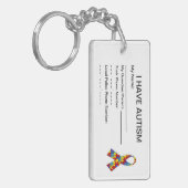 自閉症IDのキーホルダー キーホルダー (正面左)