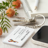 自閉症IDのキーホルダー キーホルダー (正面右)