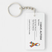 自閉症IDのキーホルダー キーホルダー (正面)