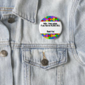 自閉症IDのラベルを呼んで下さい 缶バッジ (インサイチュ)