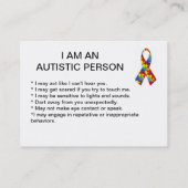 自閉症IDカード コーリングカード (裏面)
