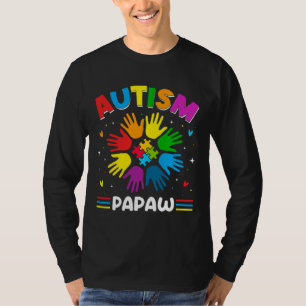 自閉症Papaw愛の自閉症意識ファミリーマッチング Tシャツ