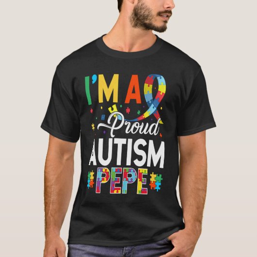自閉症Pepeを誇りに思う 自閉症啓発  Tシャツ (正面)