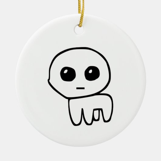 自閉症TBHクリーチャー自閉症の動物 セラミックオーナメント (正面)