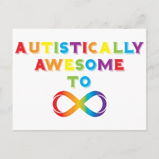 自閉的に素晴らし無限に ポストカード (正面)