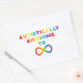 自閉的に素晴らし無限に 楕円形シール (封筒)