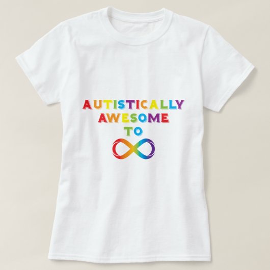 自閉的に素晴らし無限に Tシャツ (デザイン正面)