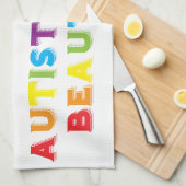 自閉的に美しい キッチンタオル (四つ折り)