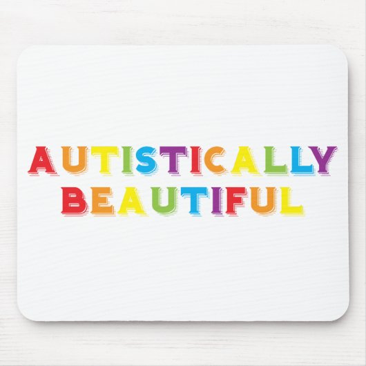 自閉的に美しい マウスパッド (正面)