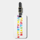 自閉的に美しい ラゲッジタグ (正面縦)