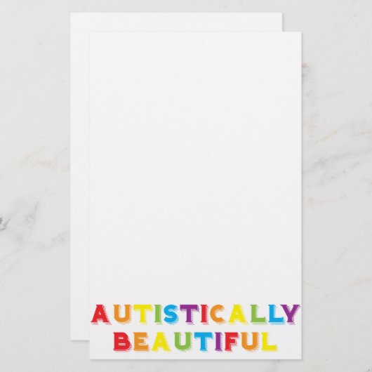 自閉的に美しい 便箋 (正面/裏面)