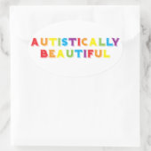 自閉的に美しい 楕円形シール (バッグ)